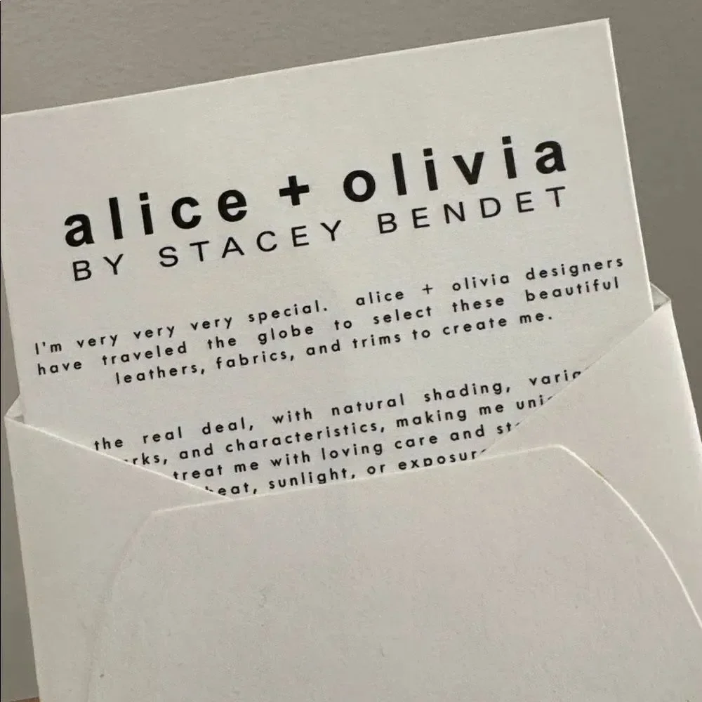 NEW Alice + Olivia Gold Studded Trunk Clutch
